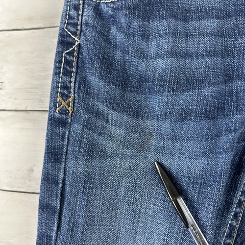 Ariat B4 Relaxed Fit Jeans Boys Size 12 Medium Wash Western Adjustable Waist - Picture 7 of 14