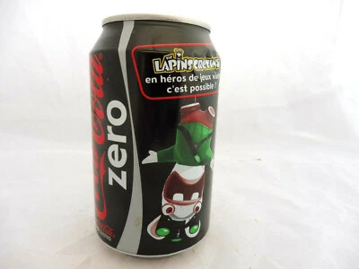 COCA COLA® CANETTE VIDE ZERO LAPINS CRETINS VERT 2010 - Photo 1/4