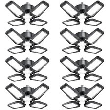 120W 8 Pack LED Garage Lighting Panels 4 1 Deformable 12000LM Garage LED Lights