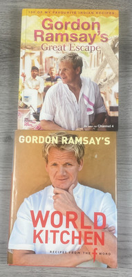 Gordon Ramsay Cookbook Bundle World Kitchen & Great Escape Hardback