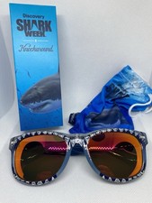 SHARK WEEK Knockaround Fort Knocks unisex SUNGLASSES great white 2022 Brand New