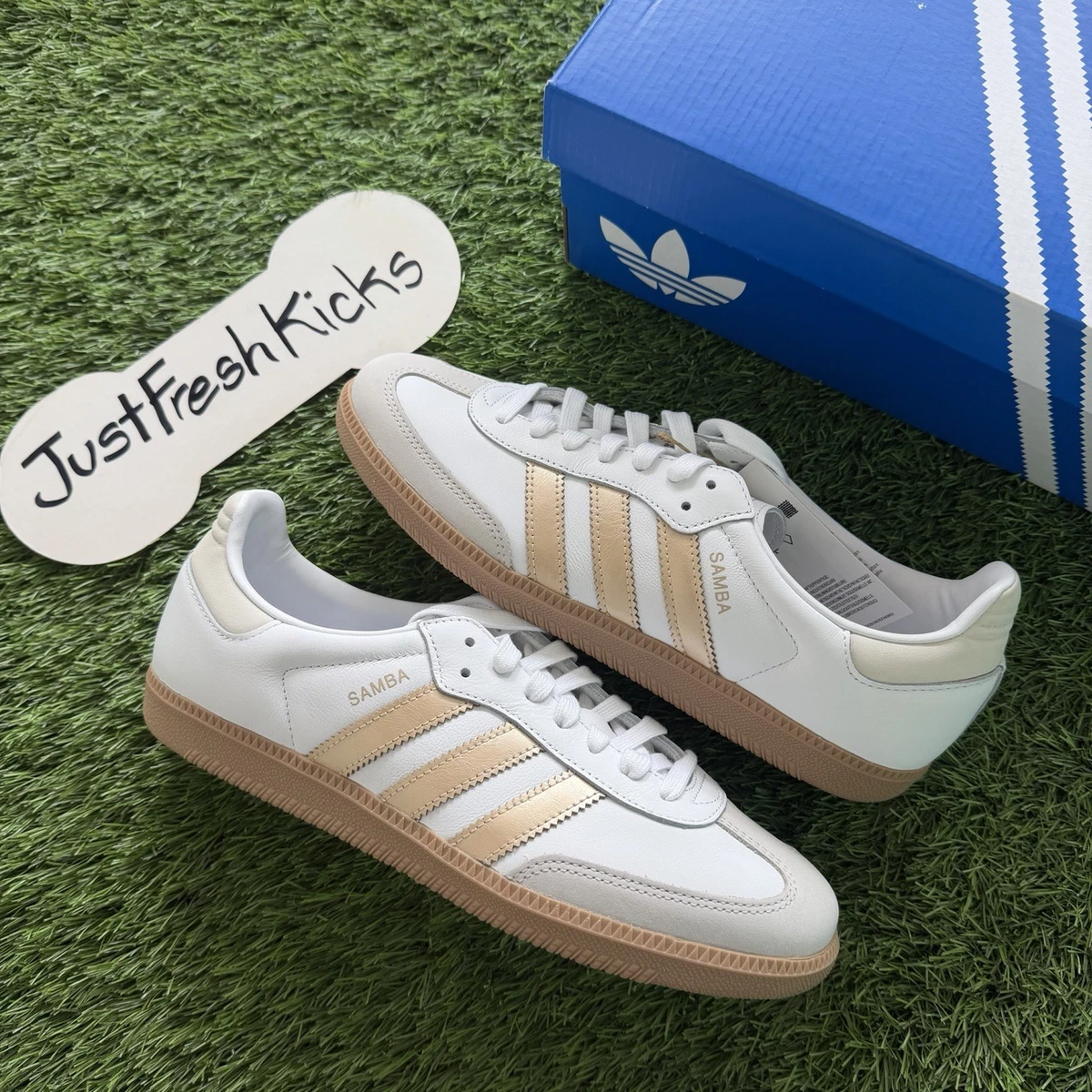 samba og 白　未使用品 Adidas Samba OG White Grey W for sale | eBay