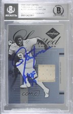 BAS 2005 Leaf Limited Threads 31/75 Lawrence Taylor #LT-57 BGS Authentic HOF ow6