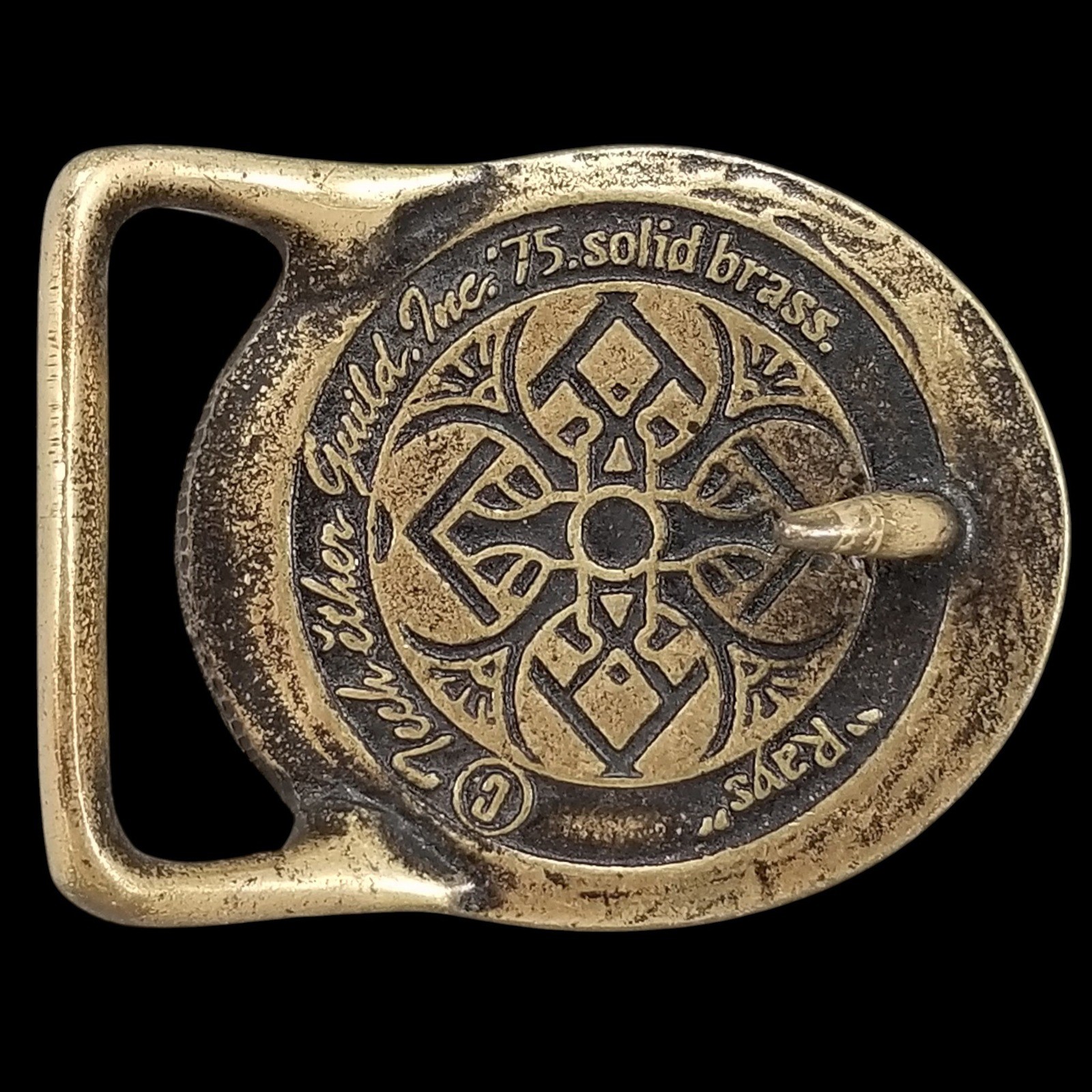 1975 Tech Ether Guild Inc Rays Solid Brass Belt B… - image 4
