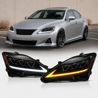 VLAND Pair LED Projector Headlights for 2006-2013 Lexus IS250 IS350 ISF
