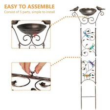 Elegant Iron Garden Bird Feeder, Ideal for Patio, Deck Or Garden.
