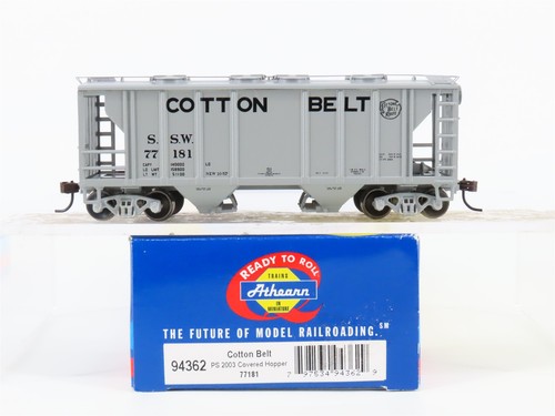 Tolva cubierta de 2 bahías escala HO Athearn 94362 SSW ruta cinturón de algodón #77181 | Zustand: Used