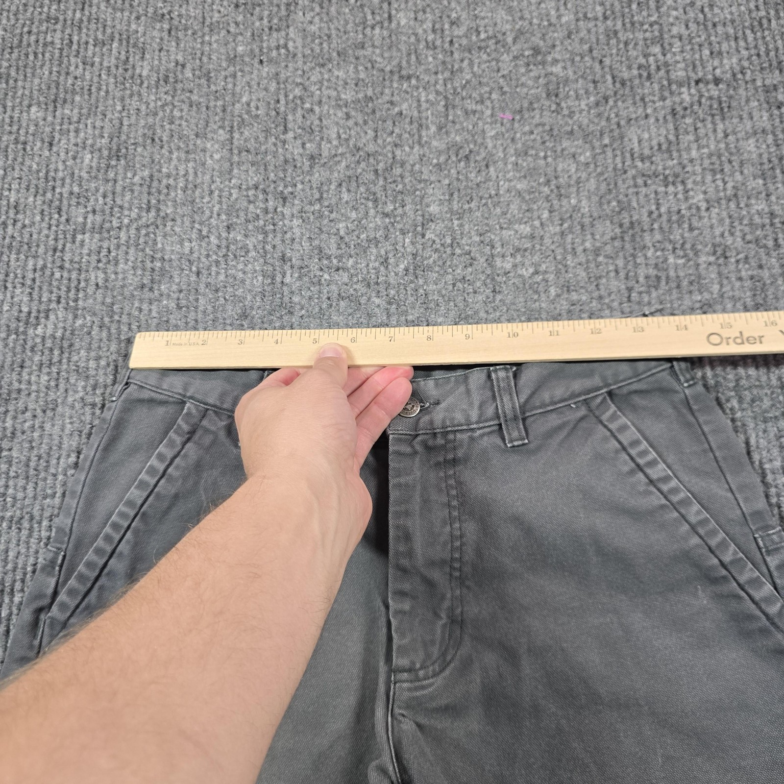 Patagonia Stand Up Shorts Mens 30 Gray Organic Cotton Canvas 7 Inseam Casual thumbnail 11