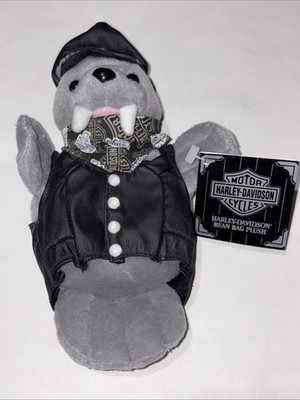 Harley Davidson Tusk Walrus Seal Plush Bean Bag 1999 #GS4514