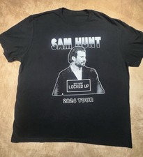 Sam Hunt 2024 Concert Tour T Shirt 2XL Black