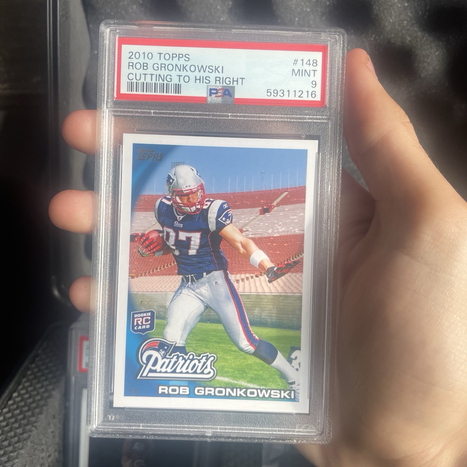 2010 Topps Rob Gronkowski #148 (RC) Rookie Card PSA 9