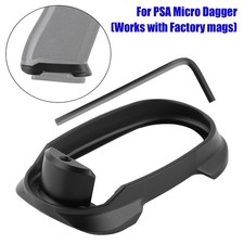 1 Set Black Aluminium Magwell For PSA Micro Dagger Works with factory mags
