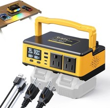 350W Power Inverter Compatible with Dewalt 20V Batteries: Portable Power Outlet