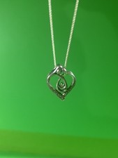 Open Heart Infinity Necklace 925 Silver Necklace And Charm