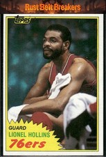 1981-82 Topps Lionel Hollins #31 Philadelphia 76ers