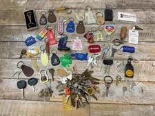 Vintage Keys & Keychains Lot For Door Car Padlock