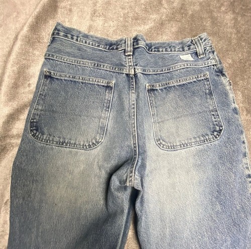 VTG GAP Worker Jeans Men's 34x32 Blue Wide Leg Denim Cotton Blend Casual Pants - Picture 4 of 9