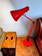 Vintage Anglepoise Model 90 Desk Lamp in Pillar Box Red.