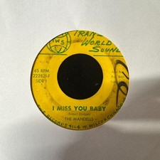 The Mandells I Miss You Baby Think Back 7" Single Trans World Sound 222821-F