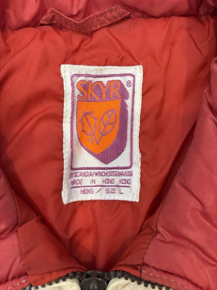 Chaqueta de bombardero de esquí SKYR marrón vintage para hombre invierno talla grande años 70 Foto 4 de 4