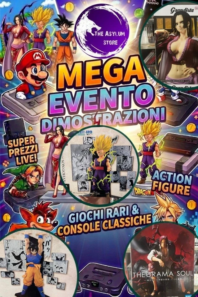⚡️ LIVE: CON DIMOSTRAZIONE CONSOLE, VIDEOGIOCHI, ACTION FIGURE E ASTE!!