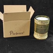Candle prosecco vanilla scented gift box set personalised
