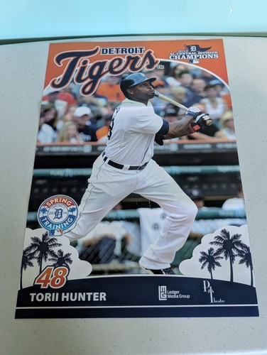 Detroit Tigers Poster #48 Torii Hunter 11x17 2014 Spring Training - Bild 4 von 6