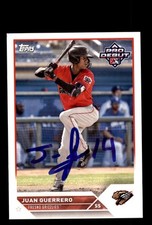 Signed Baseball Card Auto Juan Guerrero 2023 Topps Pro Debut #PD-158