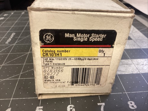 GE Man Motor Starter CR101H1 (LPW71O) - Picture 5 of 5