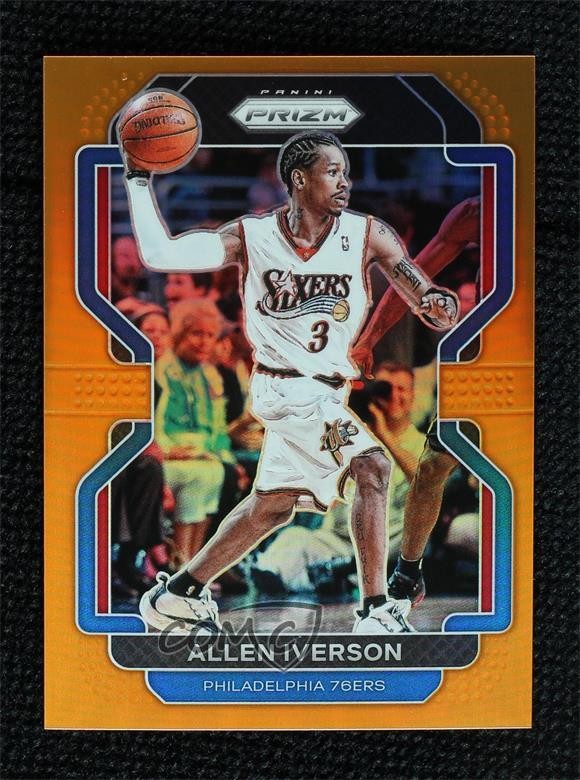 2021-22 Panini Prizm Orange Prizm 48/49 Allen Iverson #255 HOF