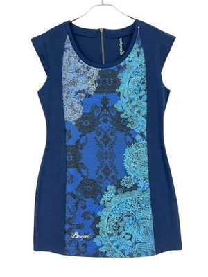 Robe À Manches Courtes Florale À Col Rond Femme Taille XL - Photo 1/4