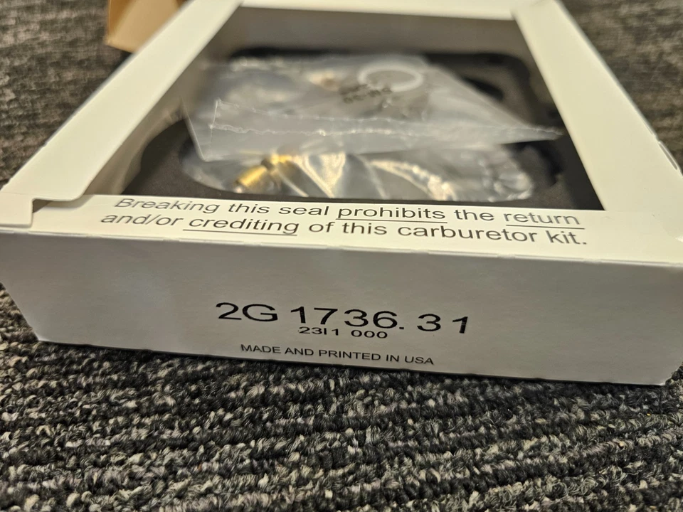 Conjunto de reparación de carburador WVE 2G1736 para Oldsmobile Dynamic 1960 Foto 4 de 4