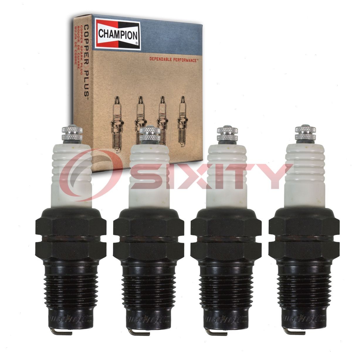 4 pc Champion Industrial Spark Plugs for 1913 Willys Overland Model 69 rm