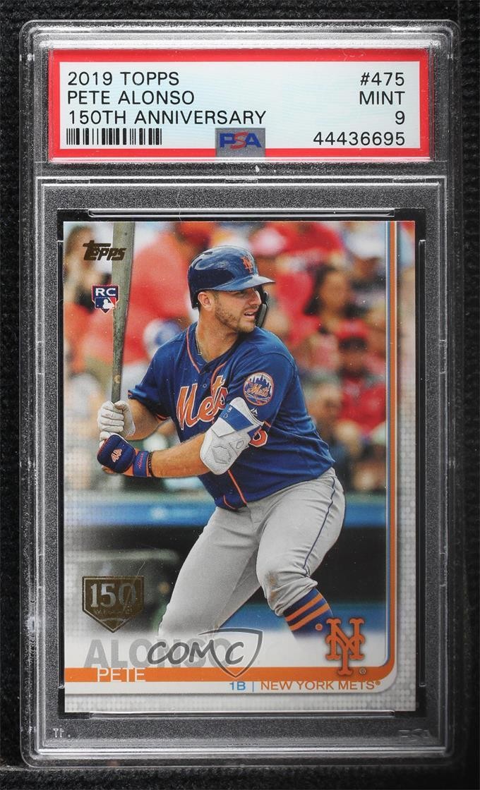 2019 Topps 150th Anniversary Pete Alonso #475 PSA 9 MINT 8at