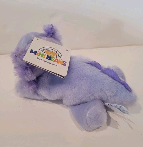 Build A Bear Axolotl Mini Bohnen Bohne Lavendel Lila Neu mit Etikett 7 Zoll - Bild 2 von 4