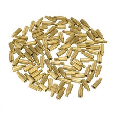100pc M2 6 3mm Female Male Thread Brass Round Standoff Spacer Screw PCB