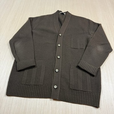 Vintage 70s Marshall Field Cardigan Sweater Medium Men s Rockabilly Grunge