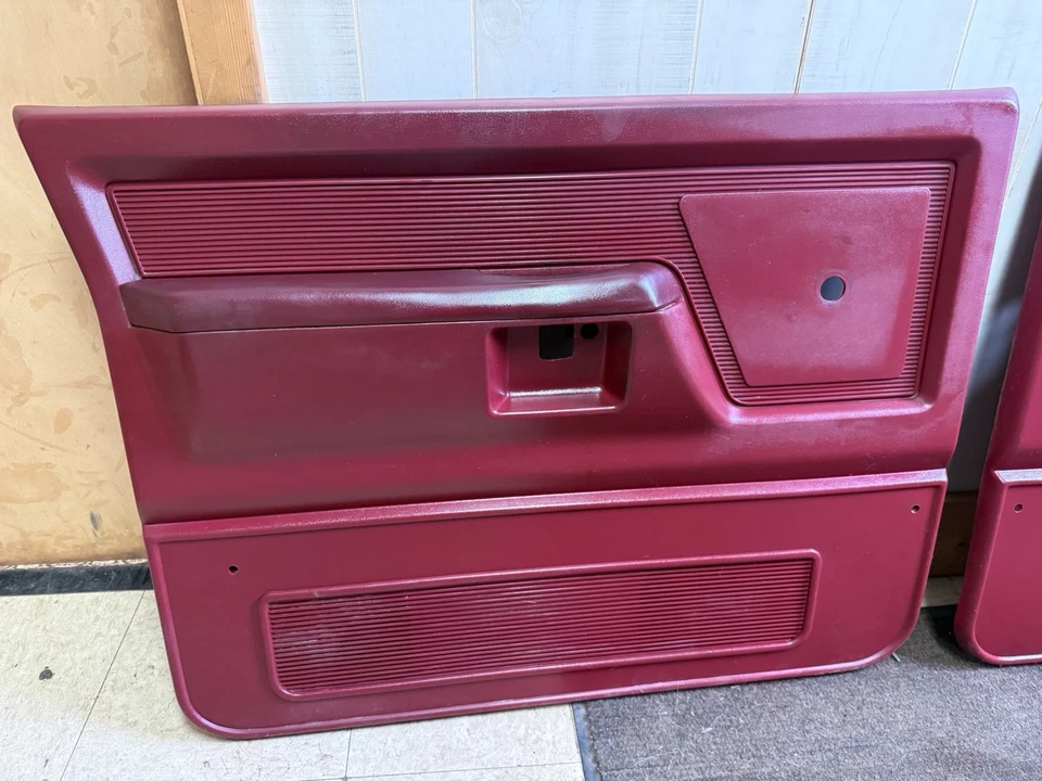 87-93 Dodge Ramcharger D100 D150 Front Door Panel Set  w/manual crank window Foto 2 de 4