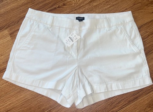 JCREW weiße Chino Shorts Größe 12 neu mit Etikett