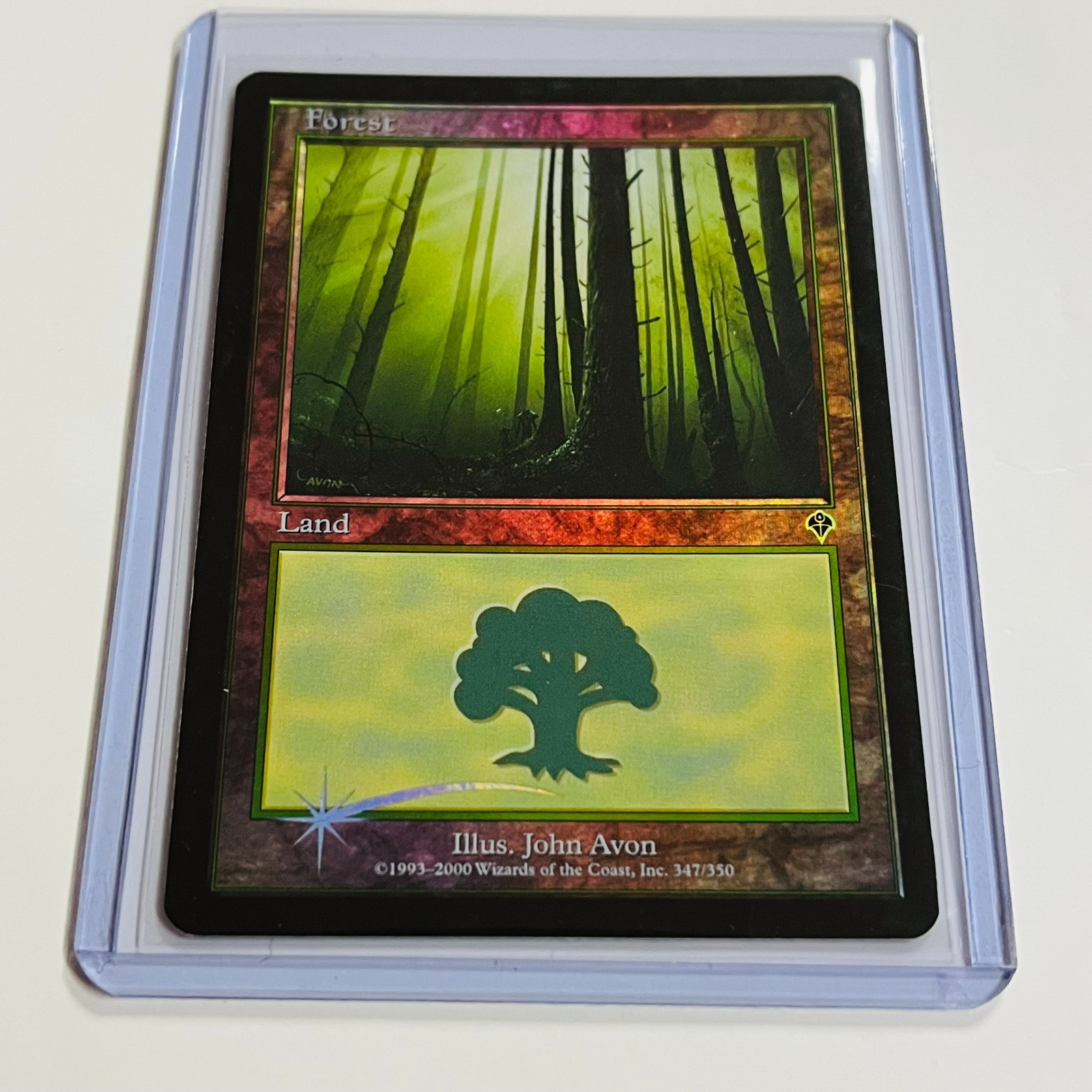2000 Magic: The Gathering INVASION Forest FOIL 347/356 NM