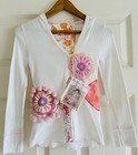 Not Your Mother’s Jeans Co. Custom Pom-Pom Flower Shirt NWT Girls 4 5 $50 — photo 1