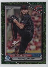 2024 Bowman Draft Chrome Green Grass Refractor 21/99 Rhett Lowder #BDC-23 9e1