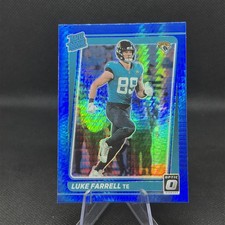 Luke Farrell 2021 Optic Rated Rookie Blue Hyper Holo RC #287 Jaguars