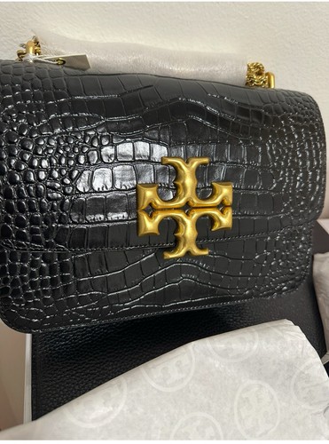 Tory Burch Eleanor Large Crossbody Bag Leather BNWT Dust Bag Black - Bild 3 von 6