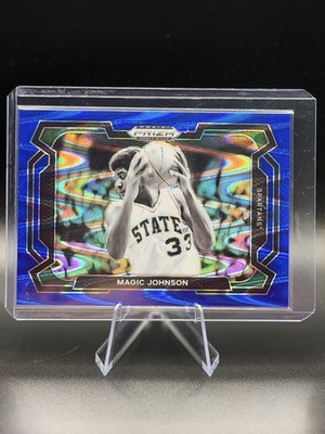 2024-25 Prizm Draft Picks - Magic Johnson #23 Blue Seismic Prizm Variations /149