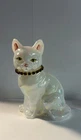 Beautiful Fenton Art Glass Birthstone "Calendar Cat" Cat Figurine - February