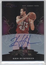 2010-11 Elite Black Box Crusade Signatures 4/99 Kris Humphries #43 Auto u0h