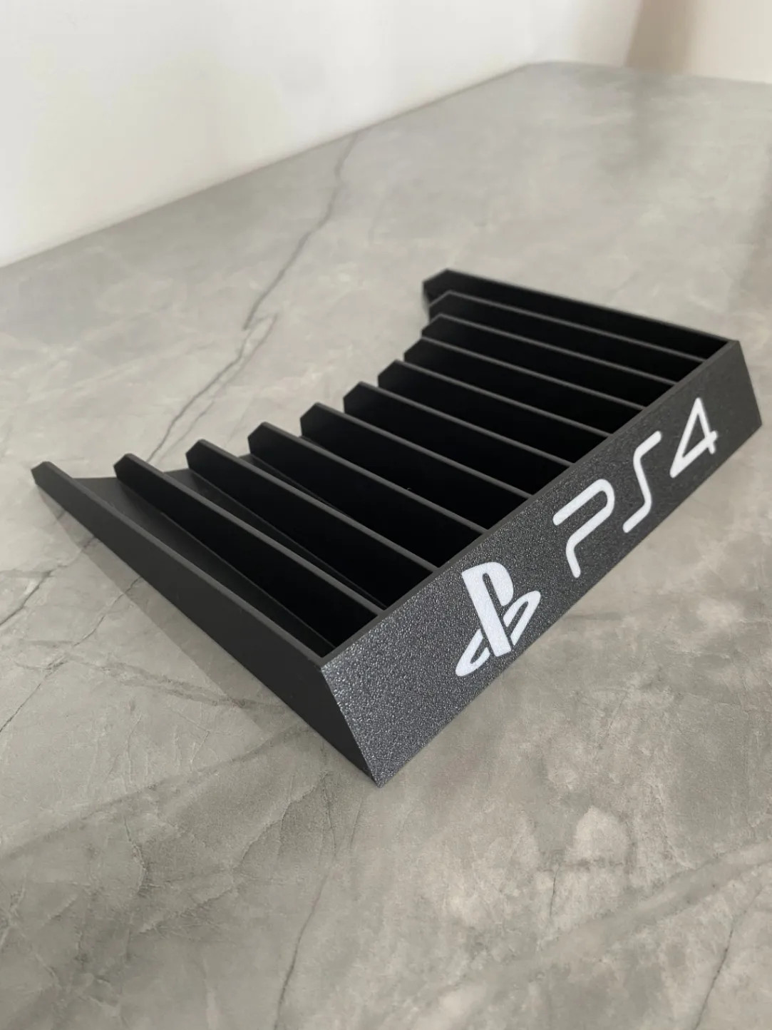 PS4 Game Case Holder Storage Rack Display Stand 10 Game Organizer Black
