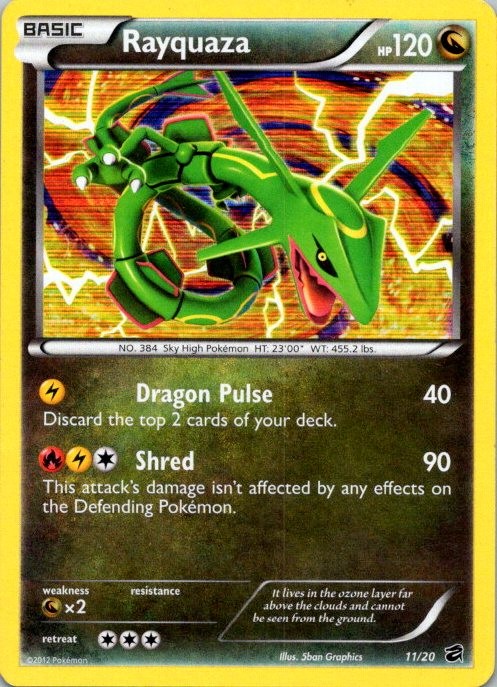 Rayquaza Holo Rare Dragon Vault 11/20 NM(SKU 1-5)