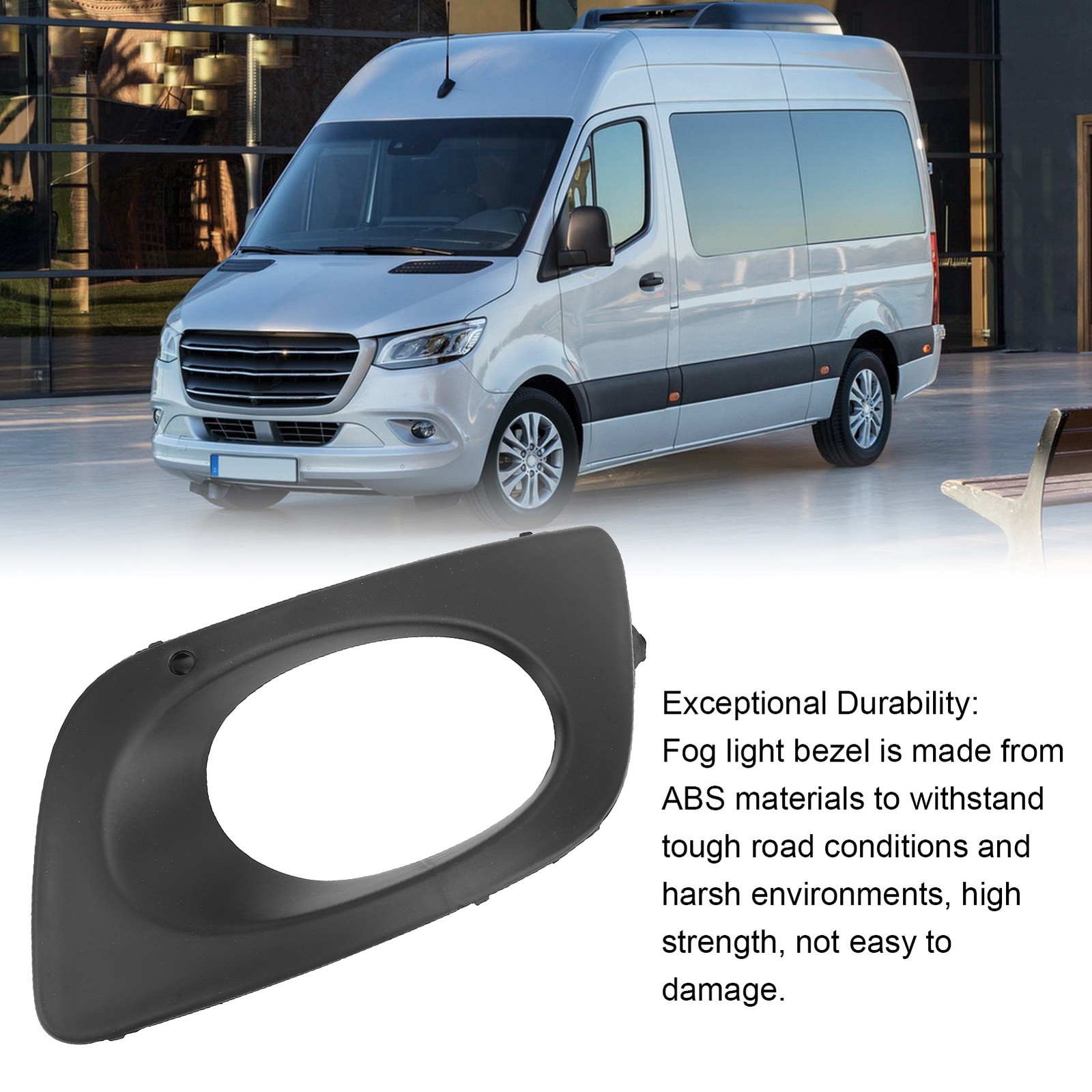 New Front Bumper Fog Light Bezel Scratch Resistant Fog Lamp Trim Cover For